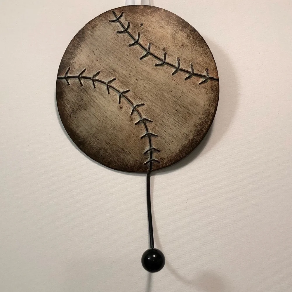 Hobby Lobby Decorative Baseball Theme Metal Wall Hook 960383 FLAW